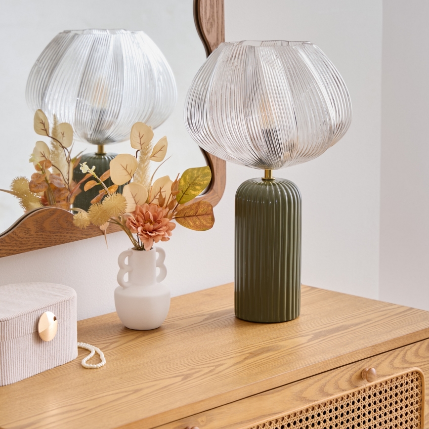 Atmosphera - PHYLAS bordlampe 1xE14/40W/230V grøn