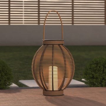 Atmosphera - Soldrevet LED lanterne i papir TANY LED/1,2V IP44