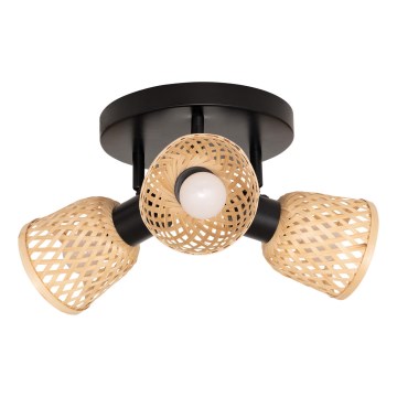 Atmosphera - Spotbelysning LIO 3xE27/25W/230V bambus
