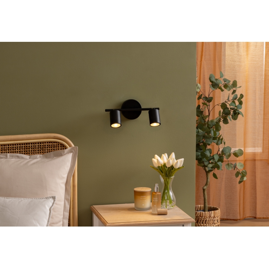 Atmosphera - Spotlampe VICO 2xGU10/25W/230V sort