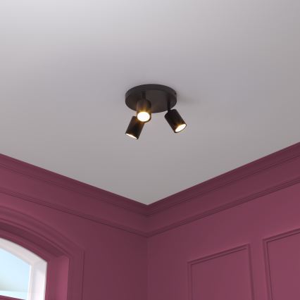 Atmosphera - Spotlampe VICO 3xGU10/25W/230V sort