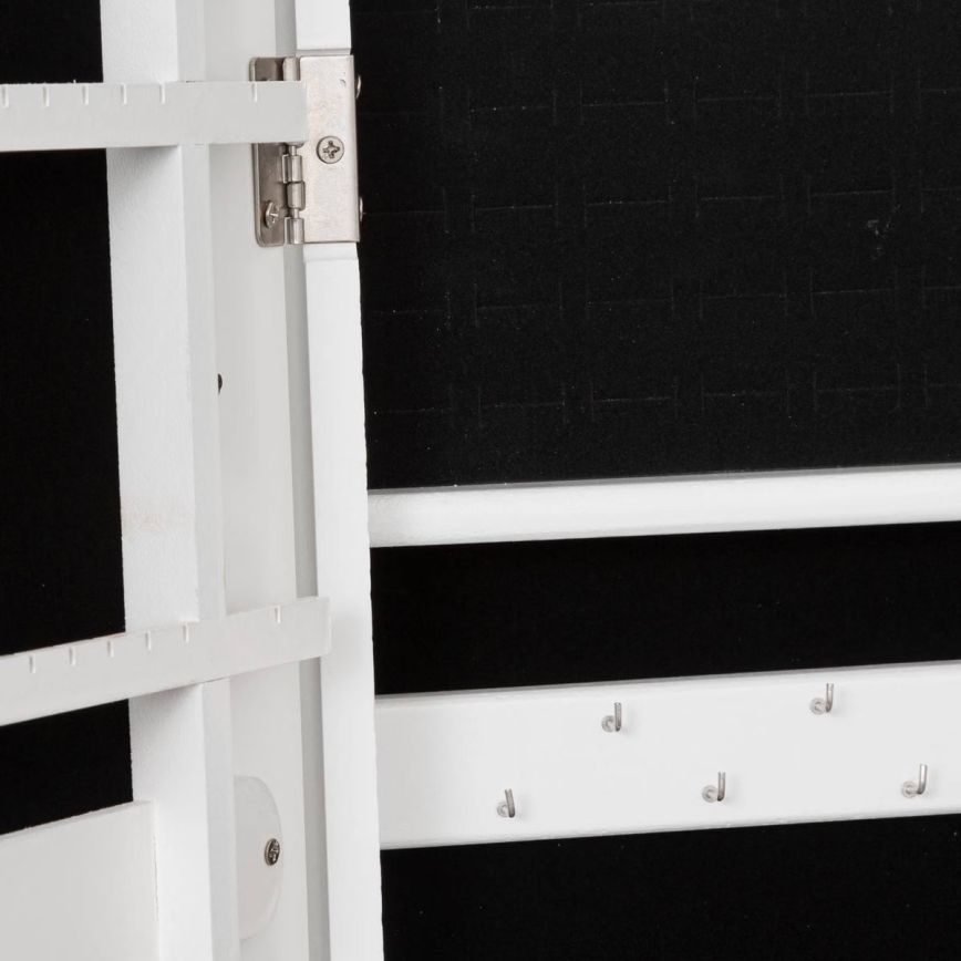 Atmosphera - Stående spejl med smykkeskrin KRISTIN 146,8x37 cm hvid