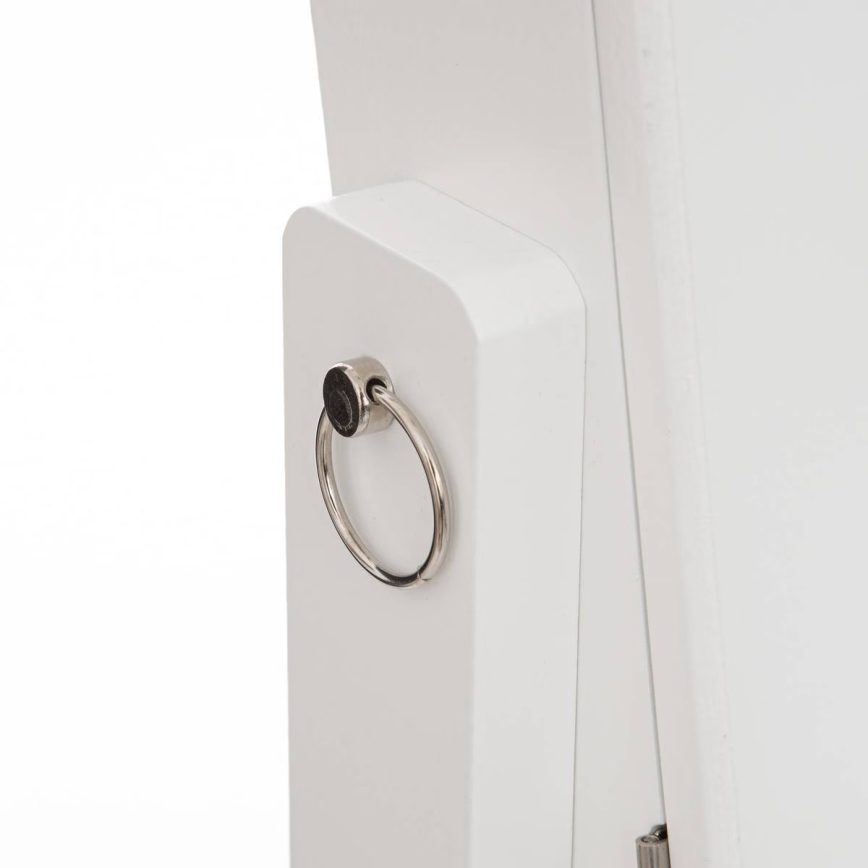 Atmosphera - Stående spejl med smykkeskrin KRISTIN 146,8x37 cm hvid