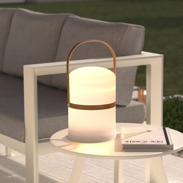 Atmosphera -  Udendørs LED bordlampe dæmpbar og genopladelig KIARA LED/3,7V 36 cm 4000 mAh IP44