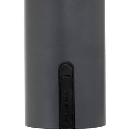 Atmosphera - Udendørs LED bordlampe m. touch-funktion genopladelig JANY LED/3,7V 22 cm 2200 mAh IP44 sort