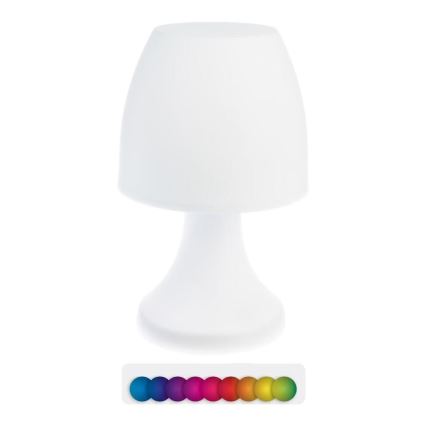 Atmosphera - Udendørs LED bordlampe m. RGB-faarver DOKK LED/3xAAA 19,5 cm IP44