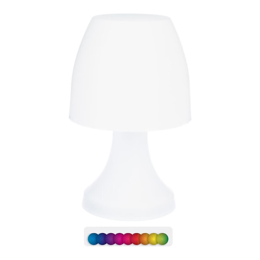 Atmosphera - Udendørs LED bordlampe m. RGB-farver DOKK LED/3xAAA 27,5 cm IP44