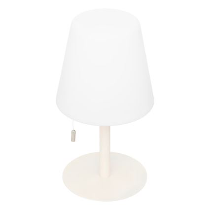 Atmosphera - Udendørs LED bordlampe m. RGBW-farver genopladelig ZACK LED/3,7V 1200 mAh IP44 beige