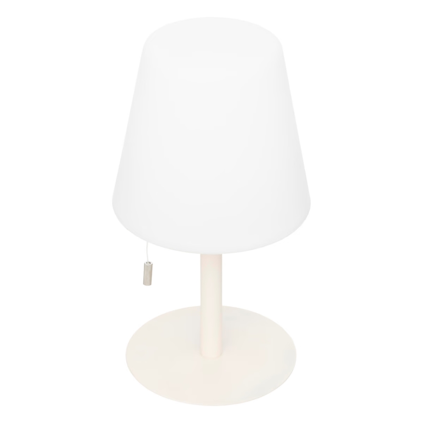 Atmosphera - Udendørs LED bordlampe m. RGBW-farver genopladelig ZACK LED/3,7V 1200 mAh IP44 beige