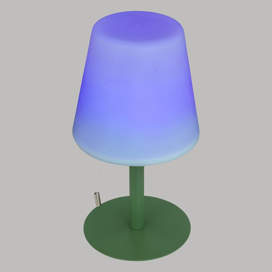 Atmosphera - Udendørs LED bordlampe m. RGBW-farver genopladelig ZACK LED/3,7V 1200 mAh IP44 grøn