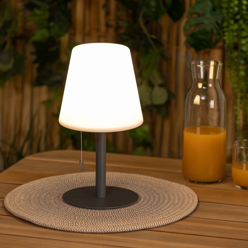 Atmosphera - Udendørs LED bordlampe m. RGBW-farver genopladelig ZACK LED/3,7V 1200 mAh IP44 sort