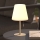 Atmosphera - Udendørs LED bordlampe m. RGBW-farver genopladelig ZACK LED/3,7V 1200 mAh IP44 beige