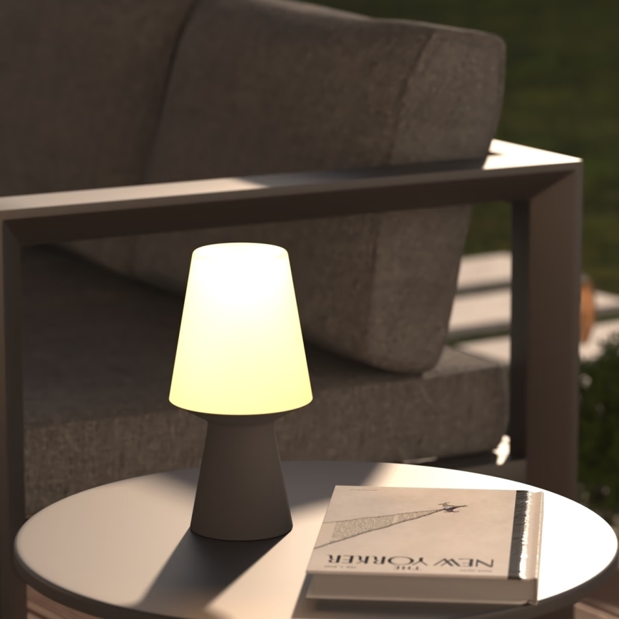 Atmosphera - Udendørs LED bordlampe m. touch-funktion dæmpbar WIZA LED/5V 23 cm IP44