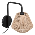 Atmosphera - Væglampe JILY 1xE27/40W/230V jute