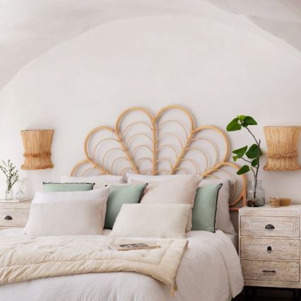 Atmosphera - Væglampe LOA 1xE27/40W/230V Raffia