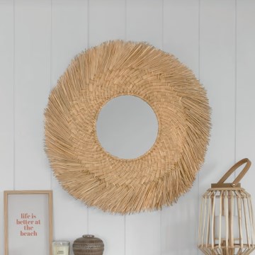 Atmosphera - Vægspejl AEL diameter 80 cm siv