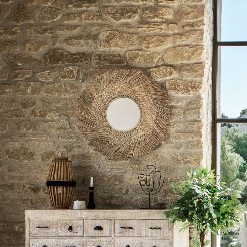Atmosphera - Vægspejl AEL diameter 80 cm siv