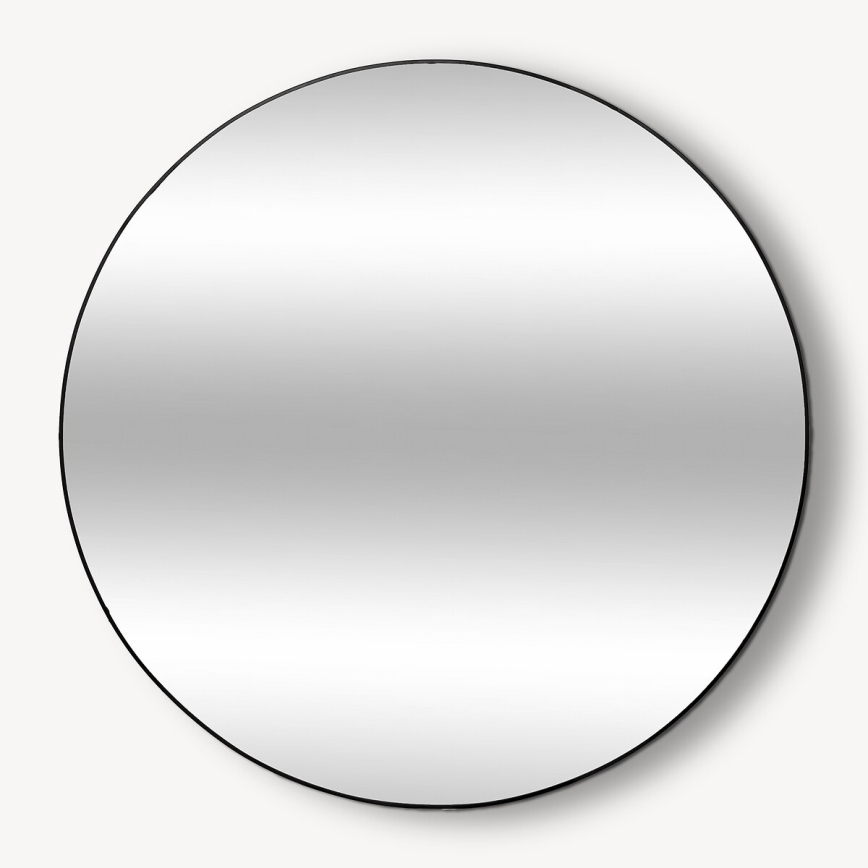 Atmosphera - Vægspejl ALICE diameter 110 cm sort