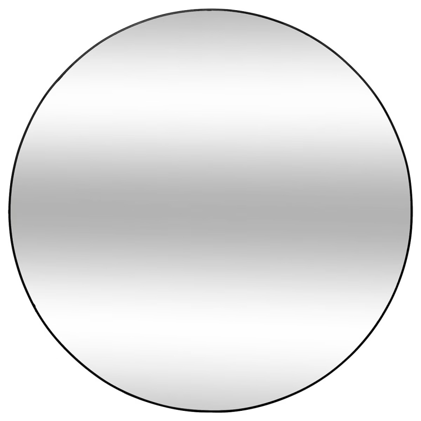 Atmosphera - Vægspejl ALICE diameter 110 cm sort