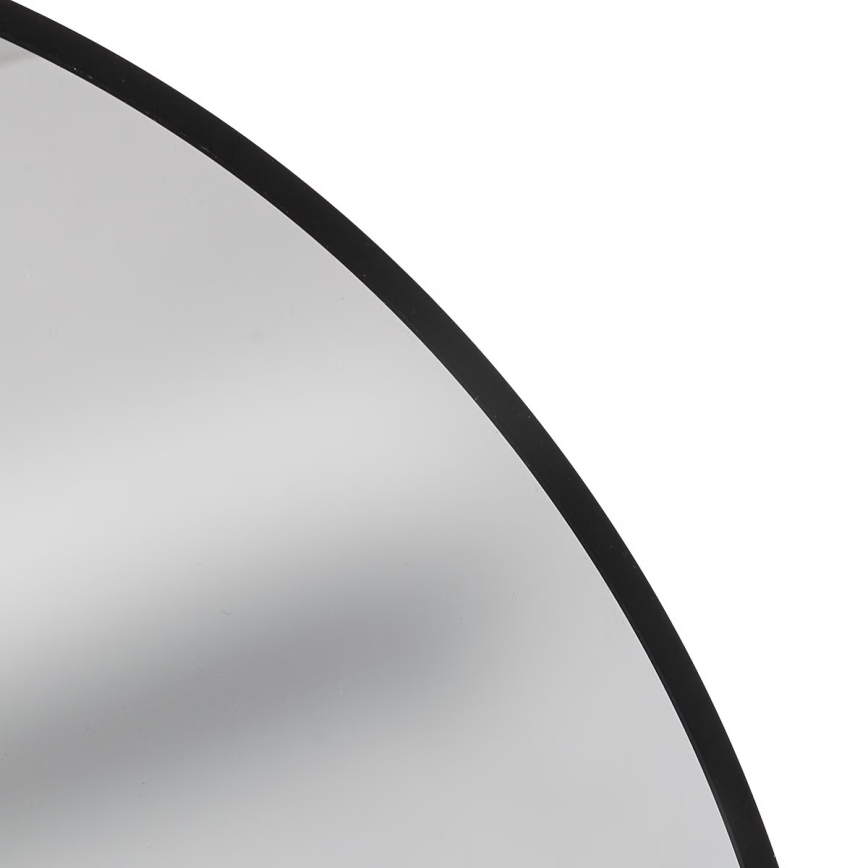 Atmosphera - Vægspejl ALICE diameter 70 cm sort