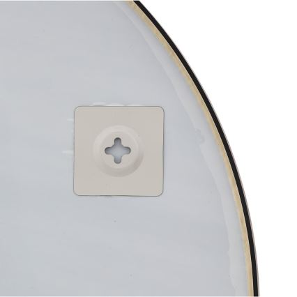 Atmosphera - Vægspejl ALICE diameter 70 cm sort