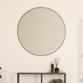 Atmosphera - Vægspejl ALICE diameter 76 cm sort