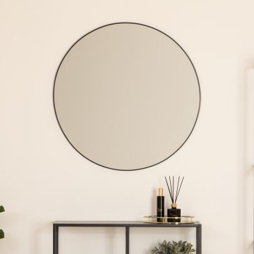 Atmosphera - Vægspejl ALICE diameter 76 cm sort