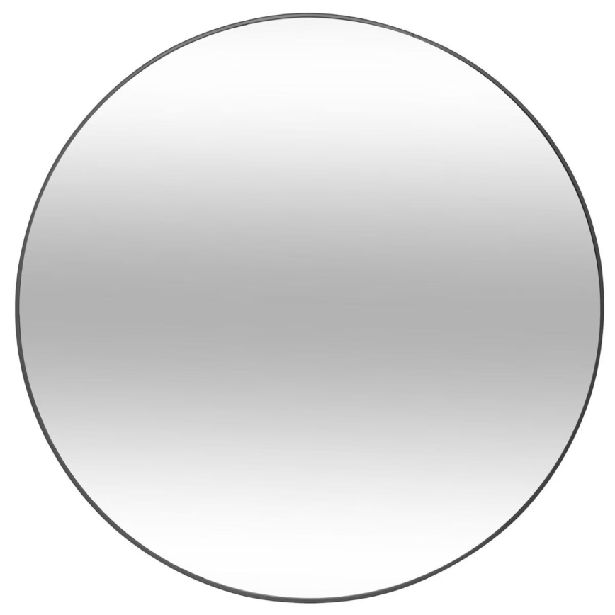 Atmosphera - Vægspejl ALICE diameter 76 cm sort