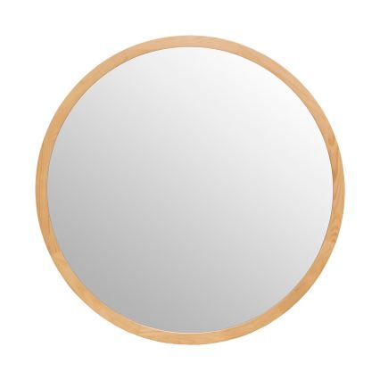 Atmosphera - Vægspejl ANGELO diameter 110 cm fyrretræ