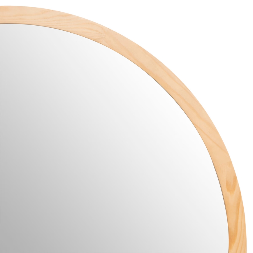 Atmosphera - Vægspejl ANGELO diameter 110 cm fyrretræ