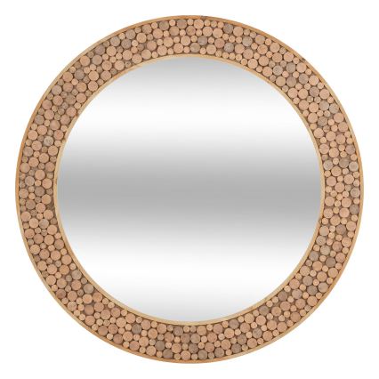 Atmosphera - Vægspejl ANOKI diameter 99 cm eukalyptus