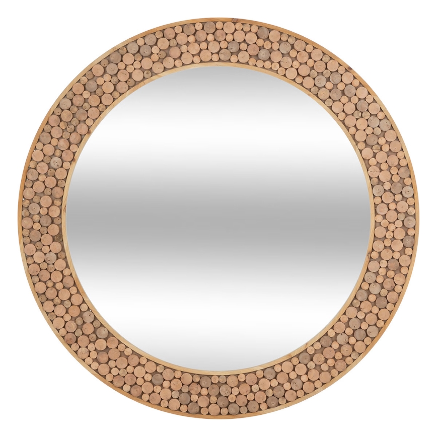 Atmosphera - Vægspejl ANOKI diameter 99 cm eukalyptus