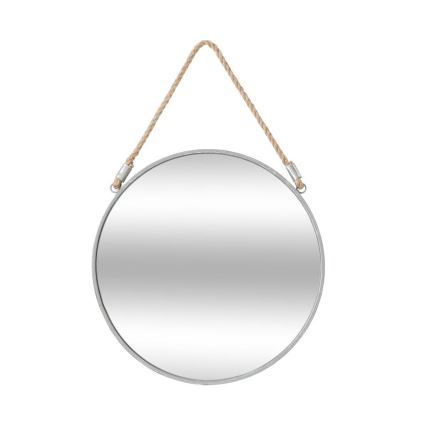 Atmosphera - Vægspejl EDEN diameter 38 cm sølvfarvet