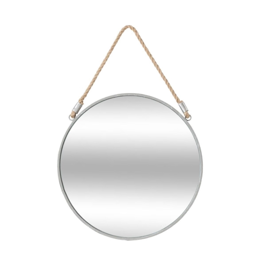 Atmosphera - Vægspejl EDEN diameter 38 cm sølvfarvet