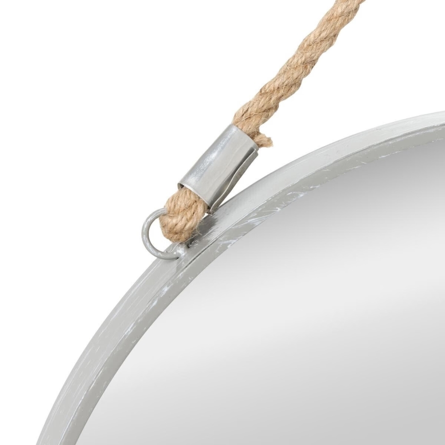 Atmosphera - Vægspejl EDEN diameter 38 cm sølvfarvet