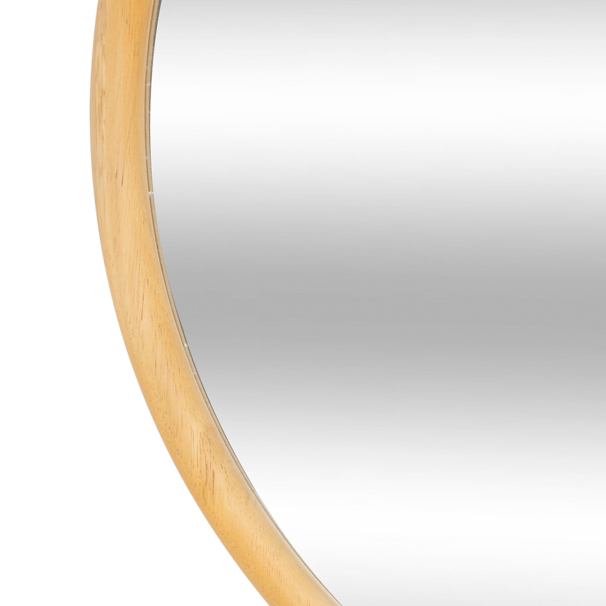 Atmosphera - Vægspejl KIM diameter 55 cm gummitræ