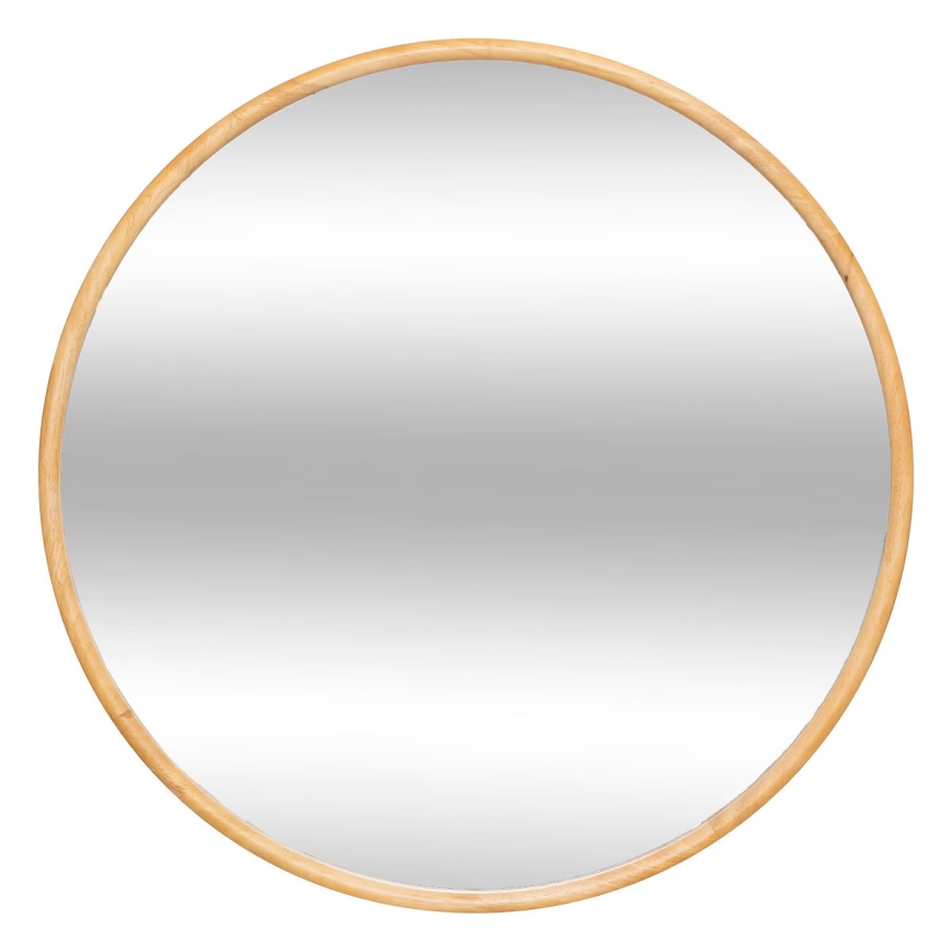 Atmosphera - Vægspejl KIM diameter 75 cm gummitræ