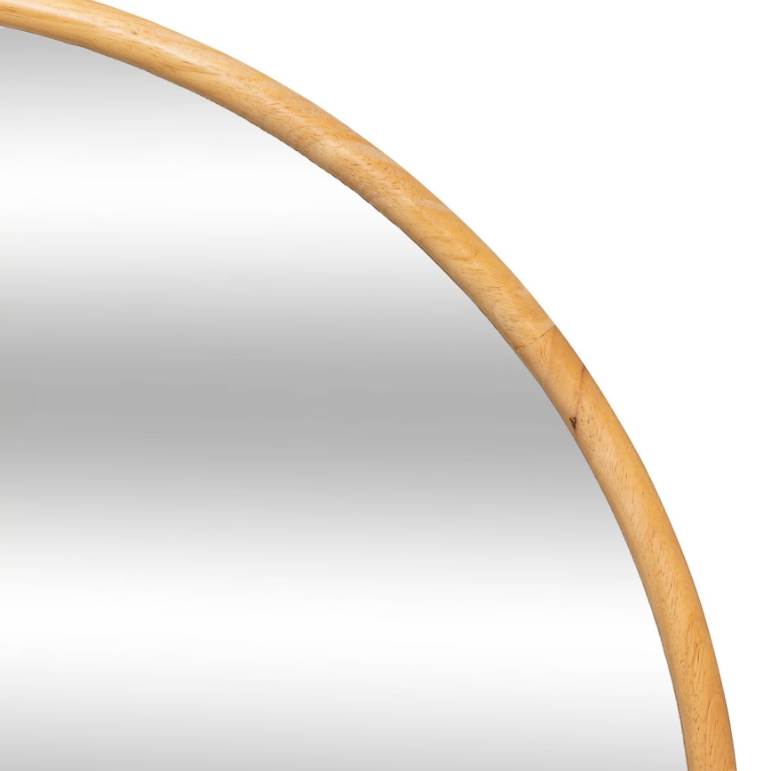 Atmosphera - Vægspejl KIM diameter 75 cm gummitræ