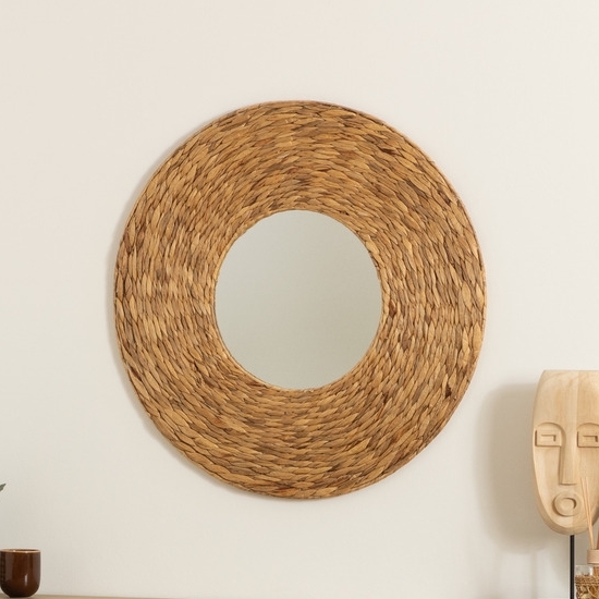 Atmosphera - Vægspejl LORENA diameter 75 cm vandhyacint