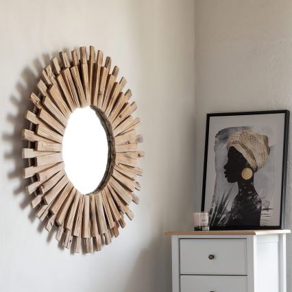 Atmosphera - Vægspejl MANON diameter 88 cm gran