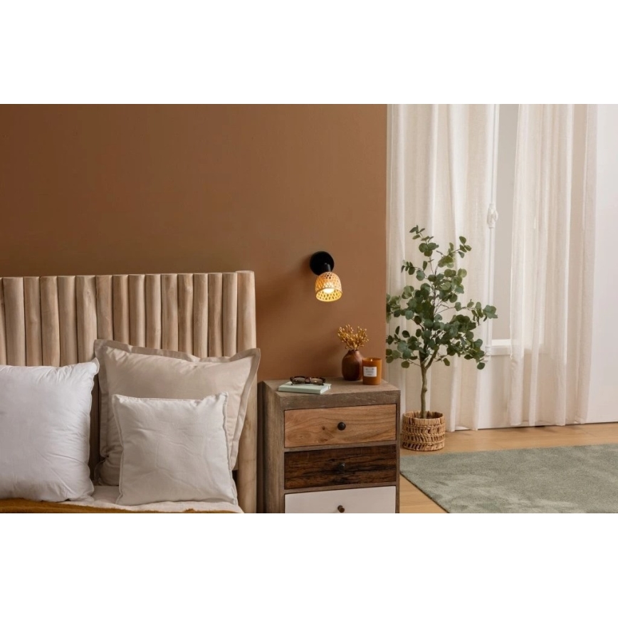 Atmosphera - Vægspot LIO 1xE14/25W/230V, bambus