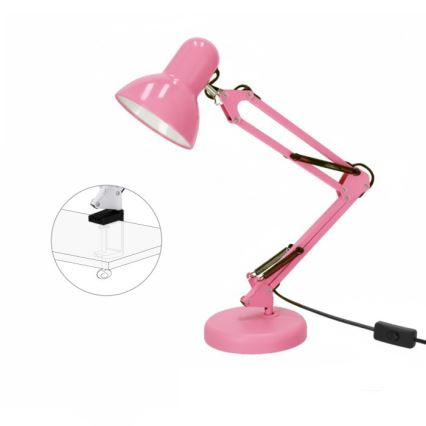 AURIQ bordlampe 1xE27/60W/230V rosa