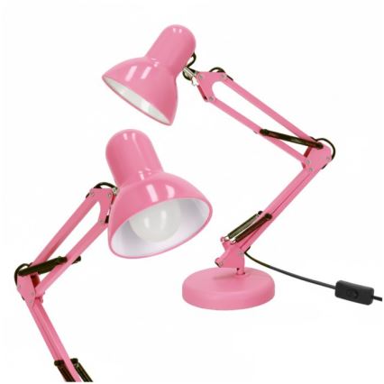 AURIQ bordlampe 1xE27/60W/230V rosa