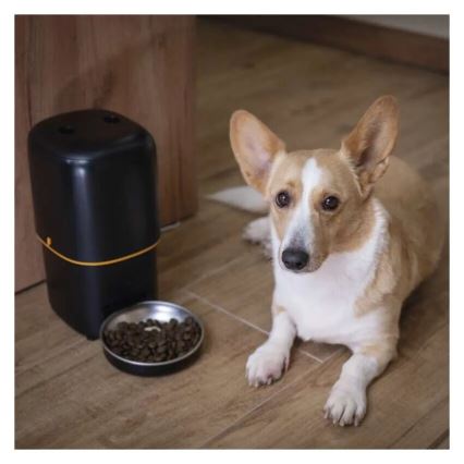 Automatisk foderdispenser 4 l/5V/3xD sort Wi-Fi