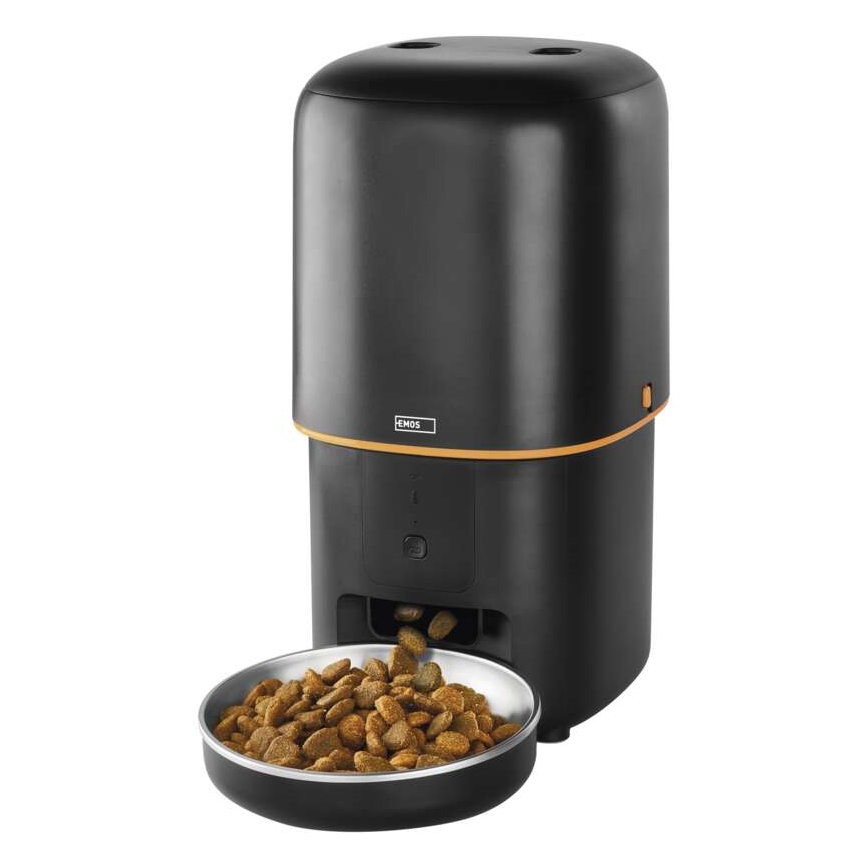 Automatisk foderdispenser 4 l/5V/3xD sort Wi-Fi