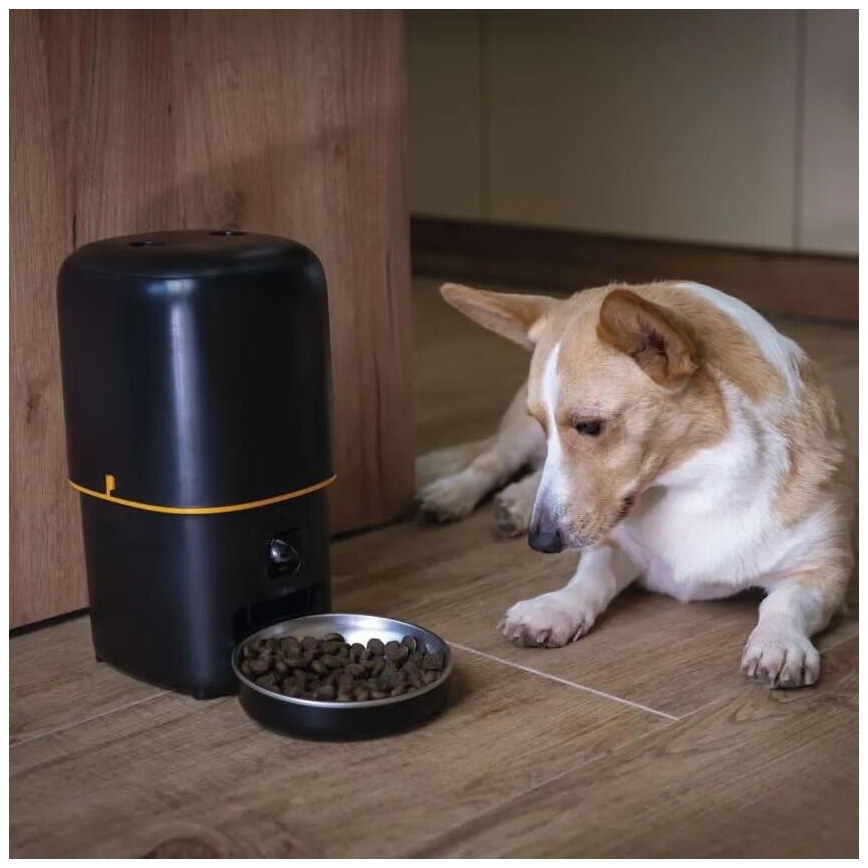 Automatisk foderdispenser med mikrofon og kamera 4l/5V/3xD Wi-Fi