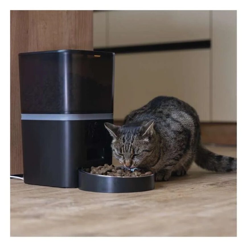 Automatisk foderdispenser med mikrofon og kamera 6l/5V/4xAA Wi-Fi