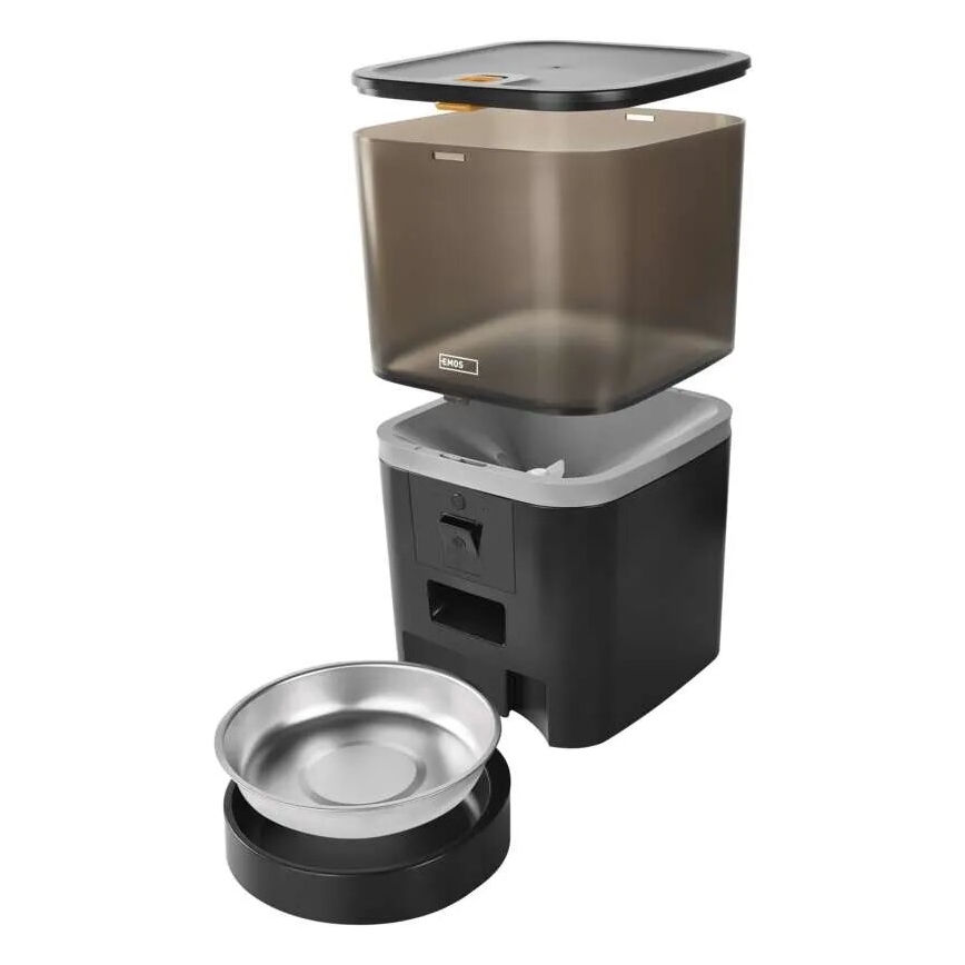 Automatisk foderdispenser med mikrofon og kamera 6l/5V/4xAA Wi-Fi