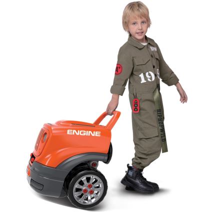 Autoværksted til børn 3xAAA + 1xCR2025 orange/grå