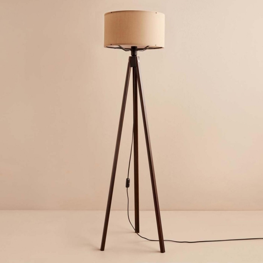 AYD 1xE27/40W/230V brun/beige gulvlampe